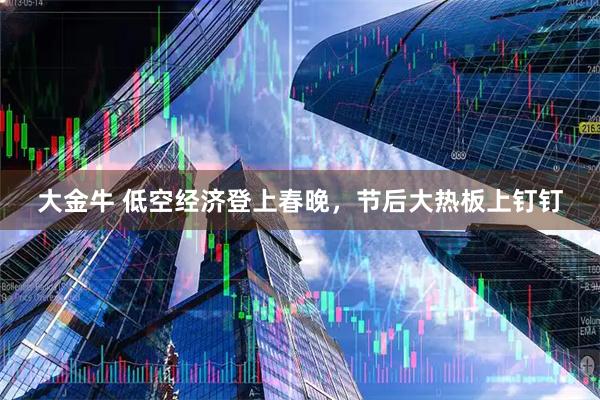 大金牛 低空经济登上春晚，节后大热板上钉钉