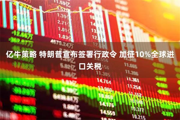 亿牛策略 特朗普宣布签署行政令 加征10%全球进口关税