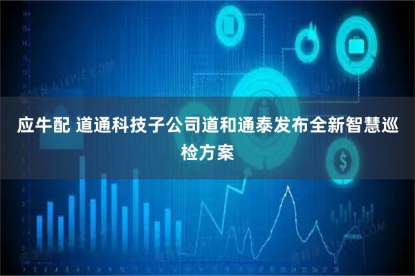 应牛配 道通科技子公司道和通泰发布全新智慧巡检方案